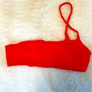 Toast Swim One Shoulder Top XS Cherry Tomato